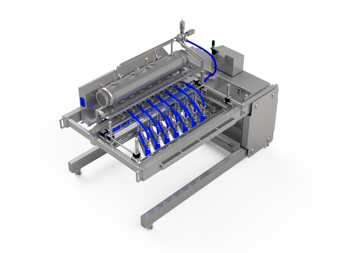 MDLV1400 mobile depositor large with vision, up to 1400 mm working width, 3D render